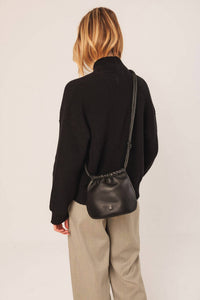 Indi & Cold - Women's Gathered Leather Bag