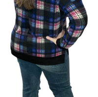 Honeyme - Colorful Plaid Weekender Tee