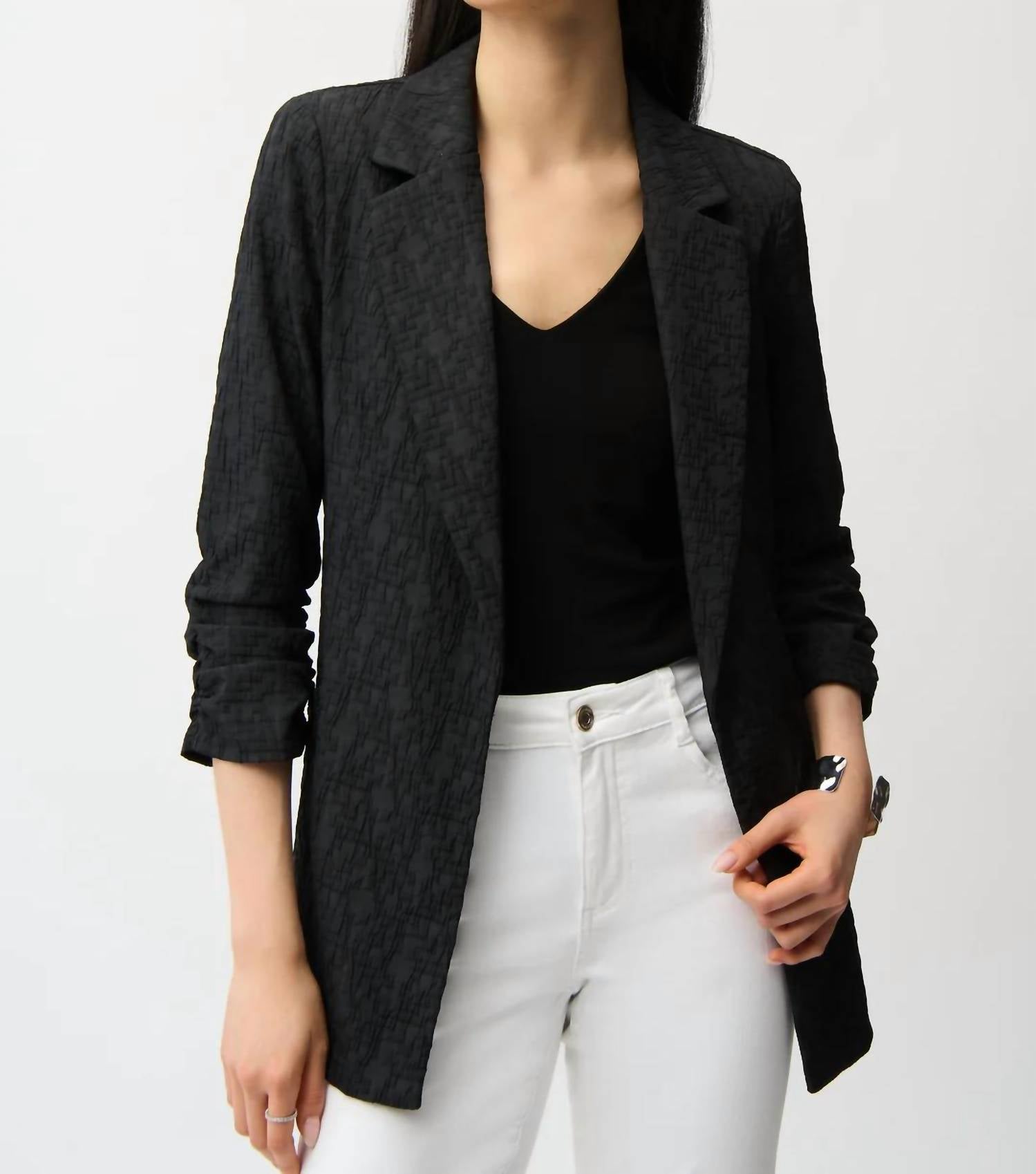 Joseph Ribkoff - Woven Boxy Blazer