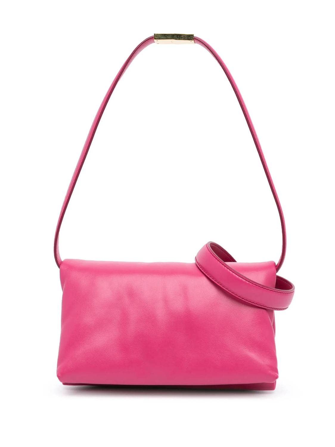 MARNI Women's Small Leather Prisma Crossbody Bag in pink - women's bag