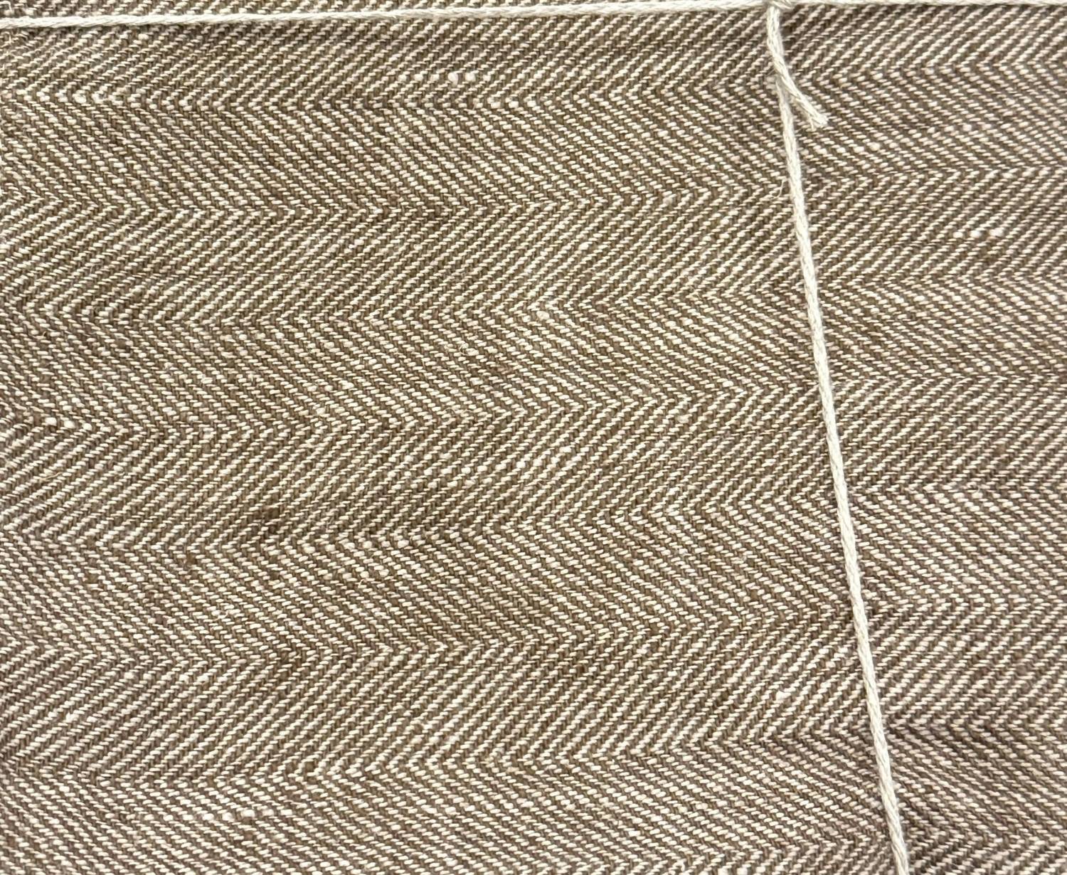 Linenme - Choco Chevron Linen Tablecloth