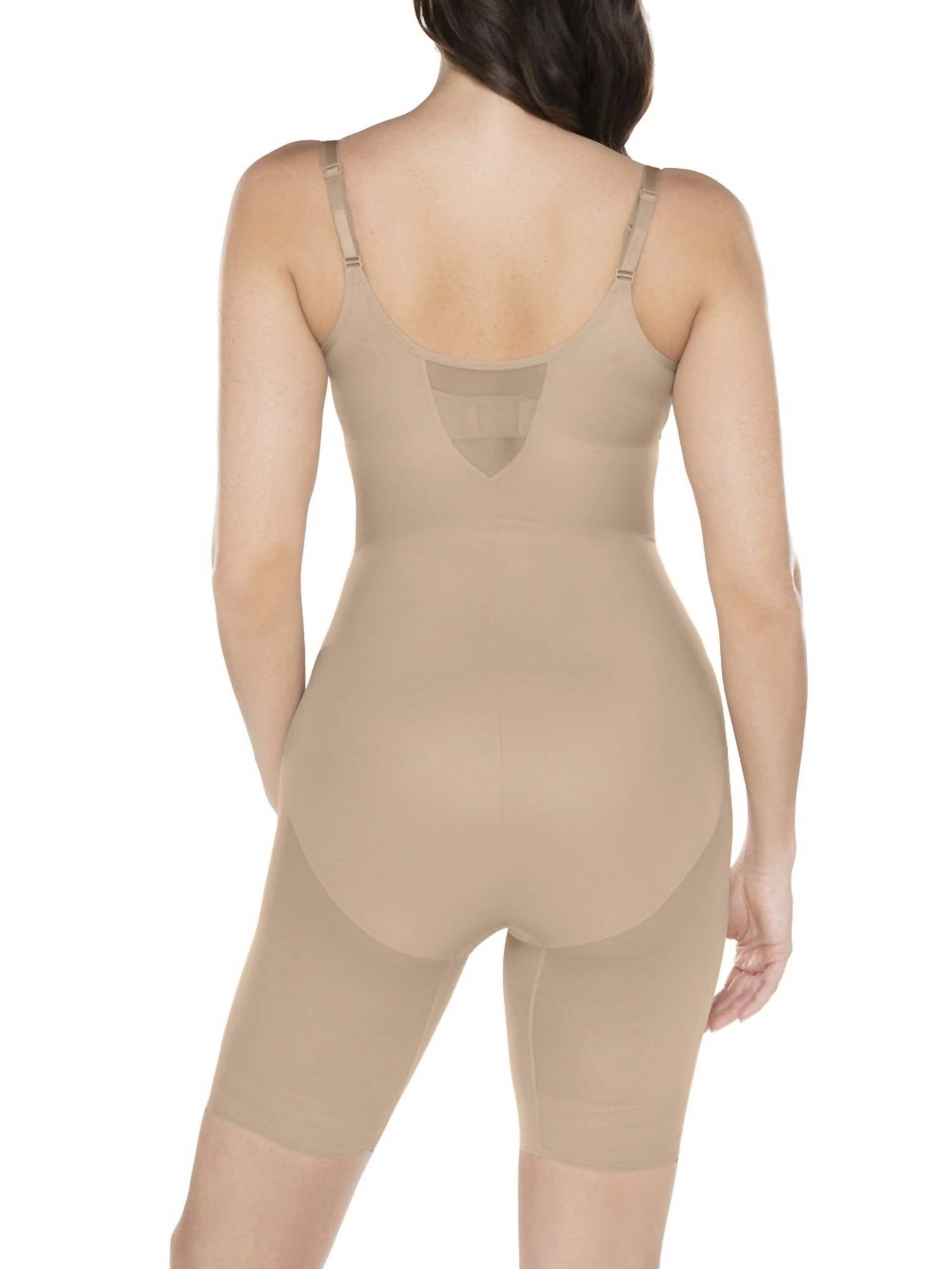 Miraclesuit Sheer Shaping Torsette Singlette in nude - women's intimate - detail view