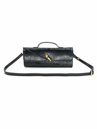 Bc Handbags - Women's Gold Hardware Snake Print Mini Clutch