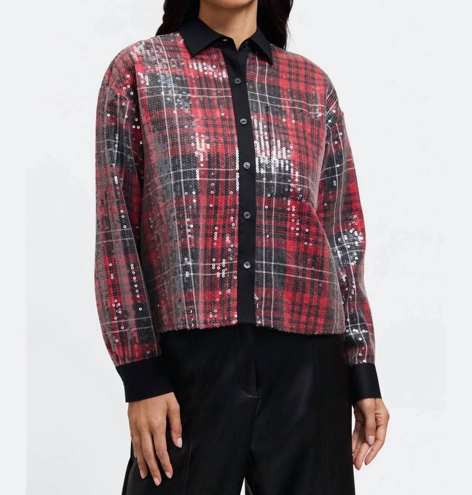 Foxcroft - Marina Sequined Shirt