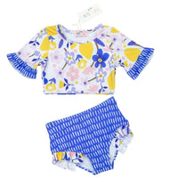Pete + Lucy - Girls Lemon Twist Two Piece Swimsuit