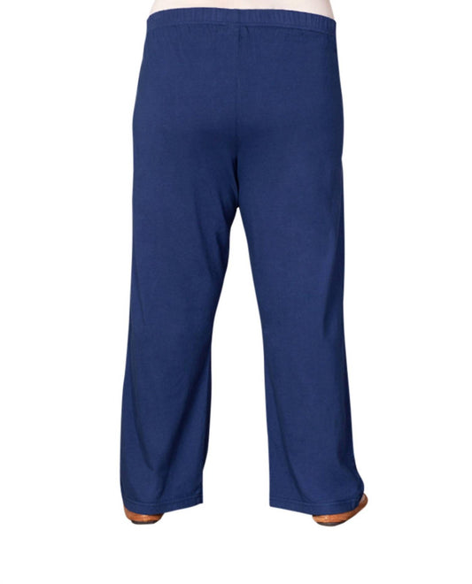 On The Plus Side - Cotton Wide Leg Pants - Plus