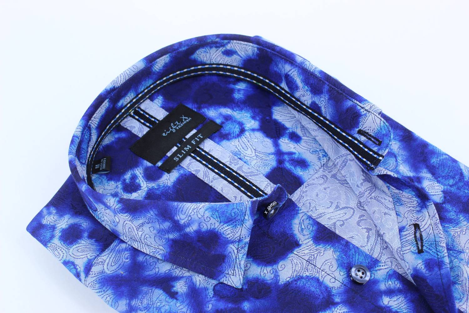 Eight X - Tie Dye Jacquard Paisley Button Down Shirt