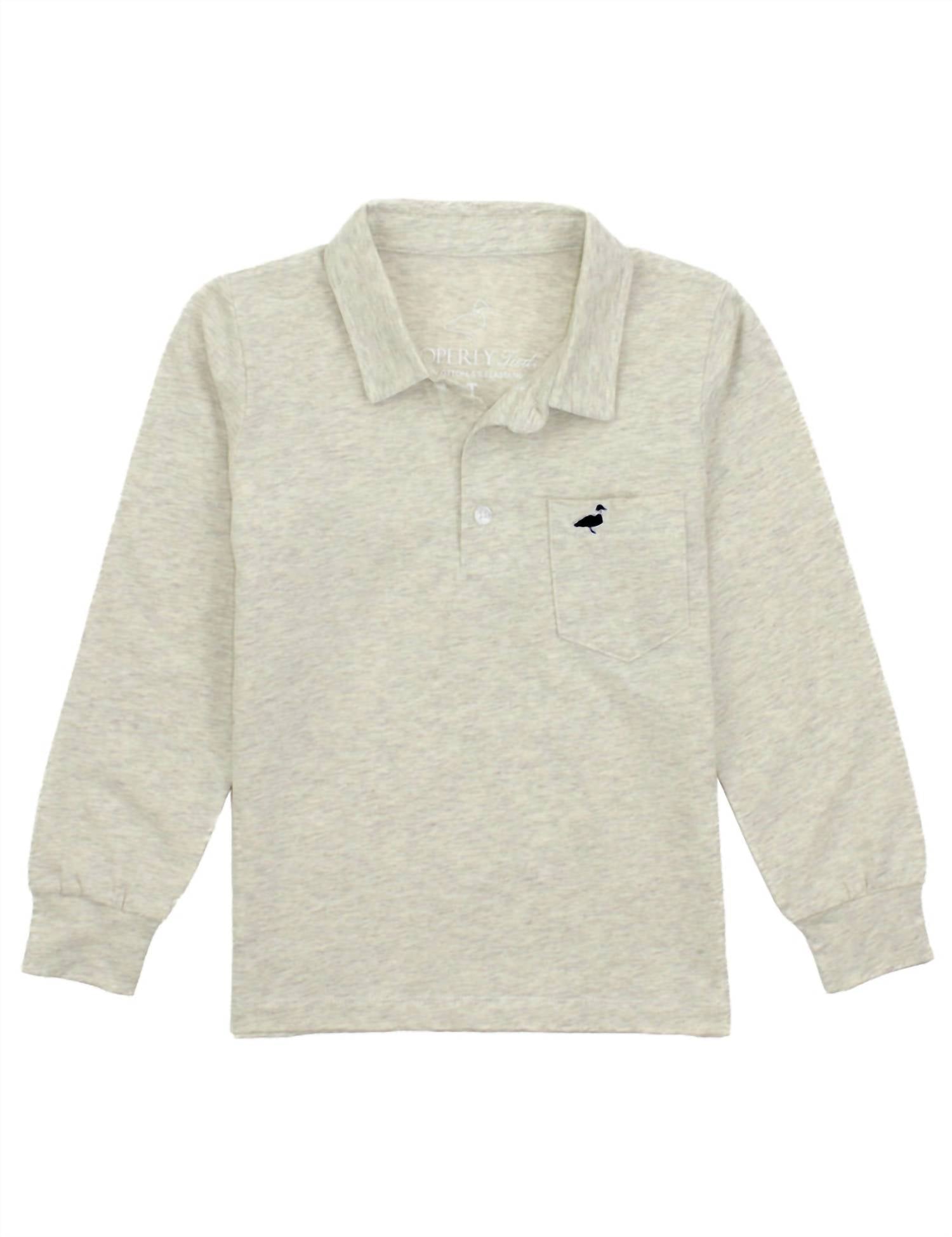 Properly Tied - Boy's Long Sleeve Harrison Pocket Polo