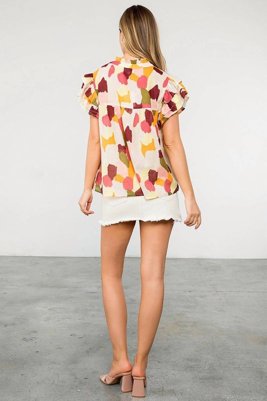 Thml - Spotted Flutter Sleeve Top