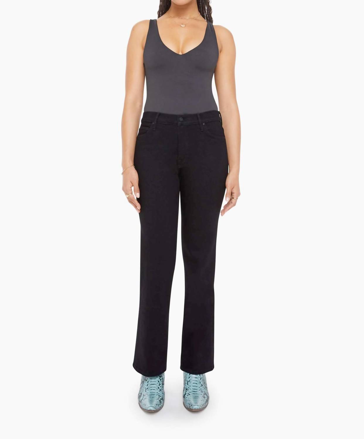 Mother Lil Kick It Jeans - Petite in nighty night - women's jeans