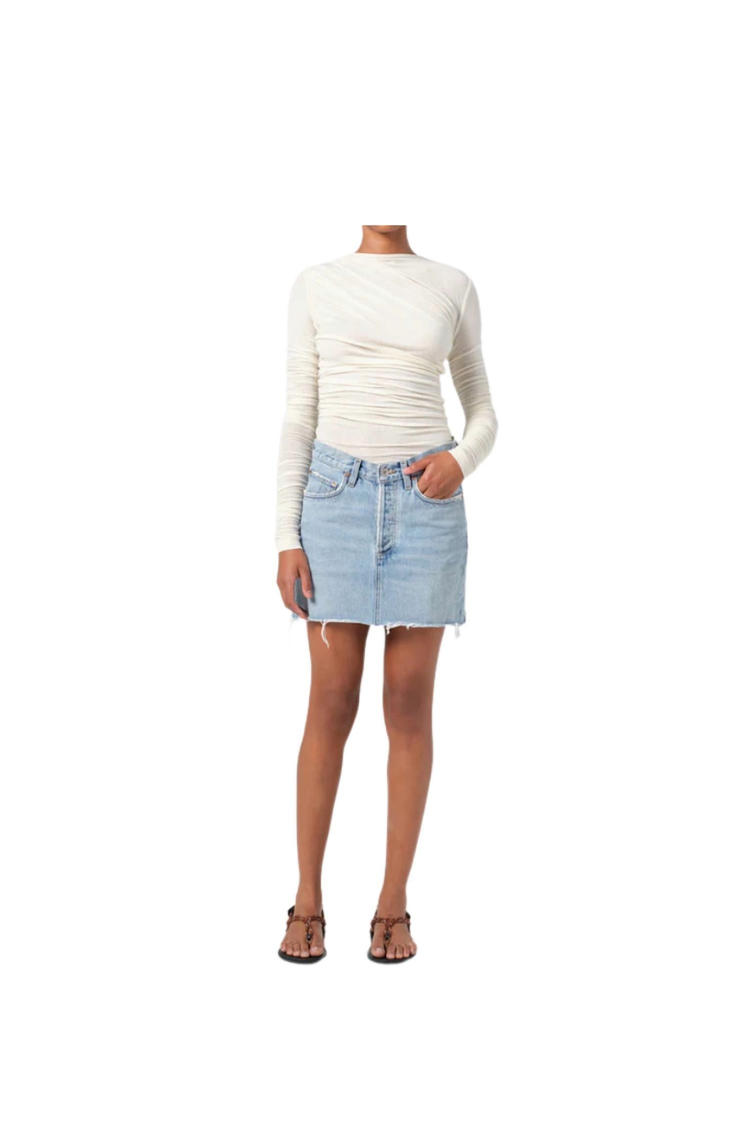 Agolde - V-Waist Mini Skirt