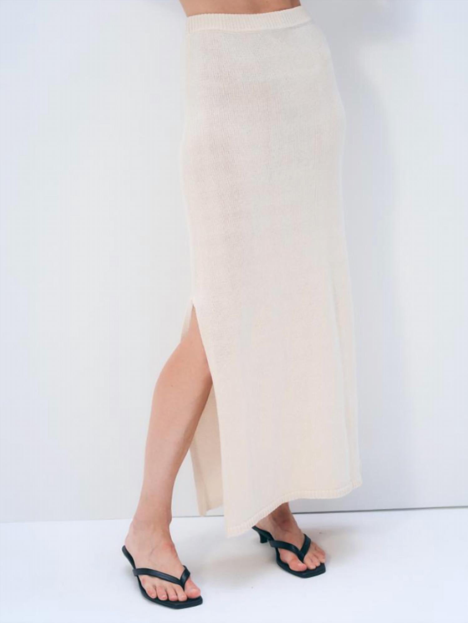 White + Warren - Luxe Organic Cotton Skirt