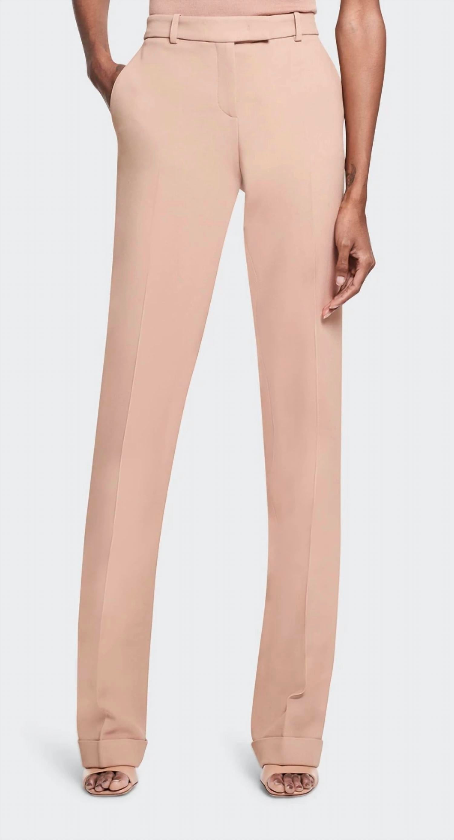 Michael Kors - Carolyn Flat Front Cuffed Leg Trousers