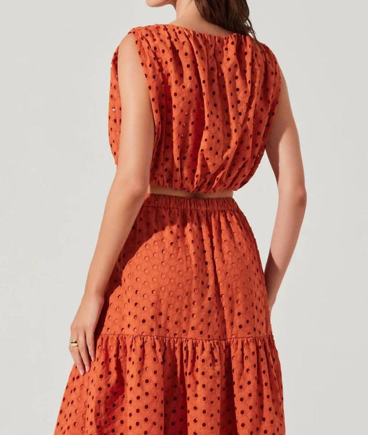 Astr - Briley Eyelet Crop Top