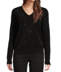 Elliott Lauren - Pop Top V Neck Sweater