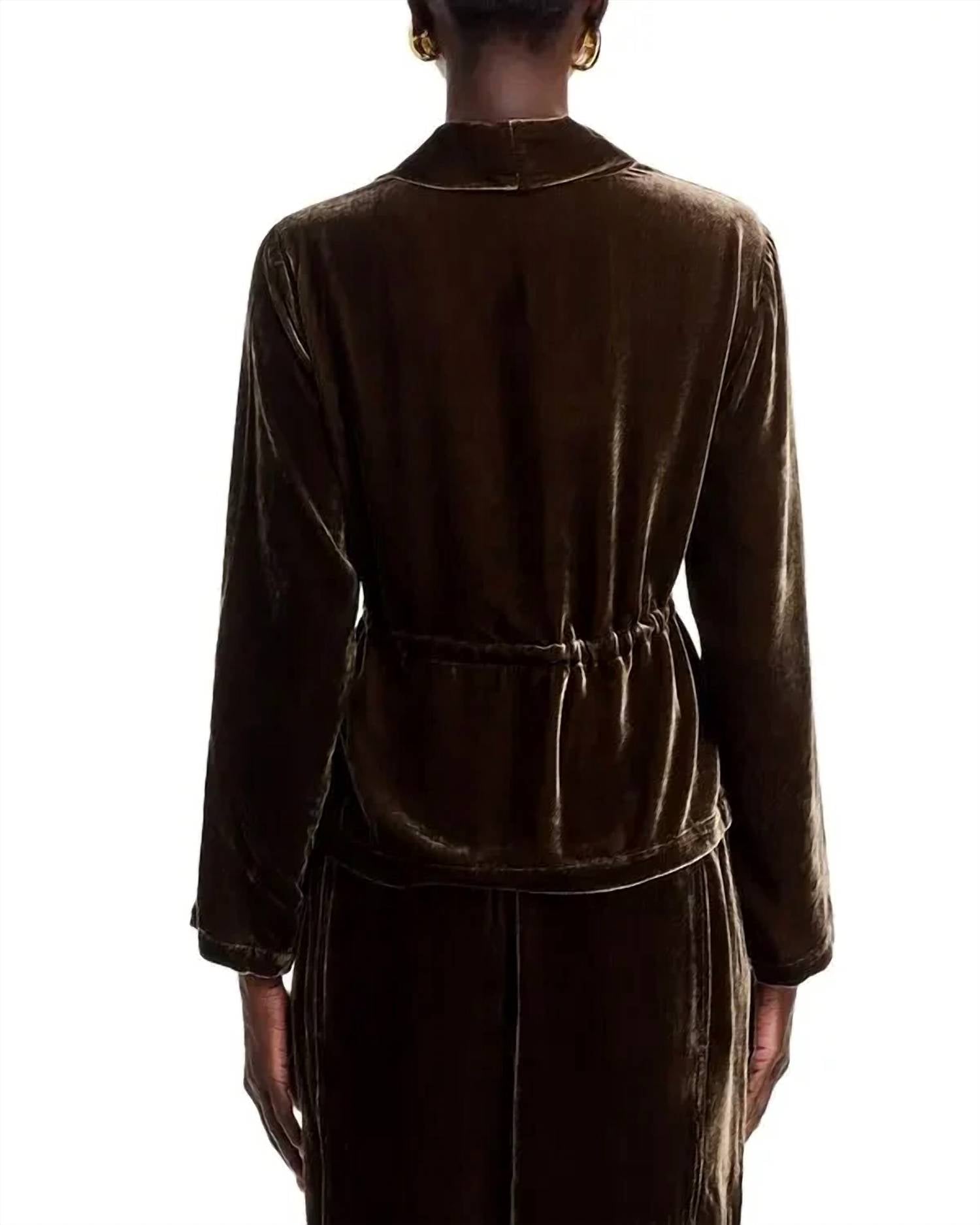 Eileen Fisher - High Collar Velvet Jacket