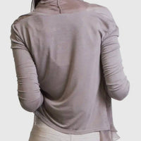Made In Italy - Silk Front Tie Shrug