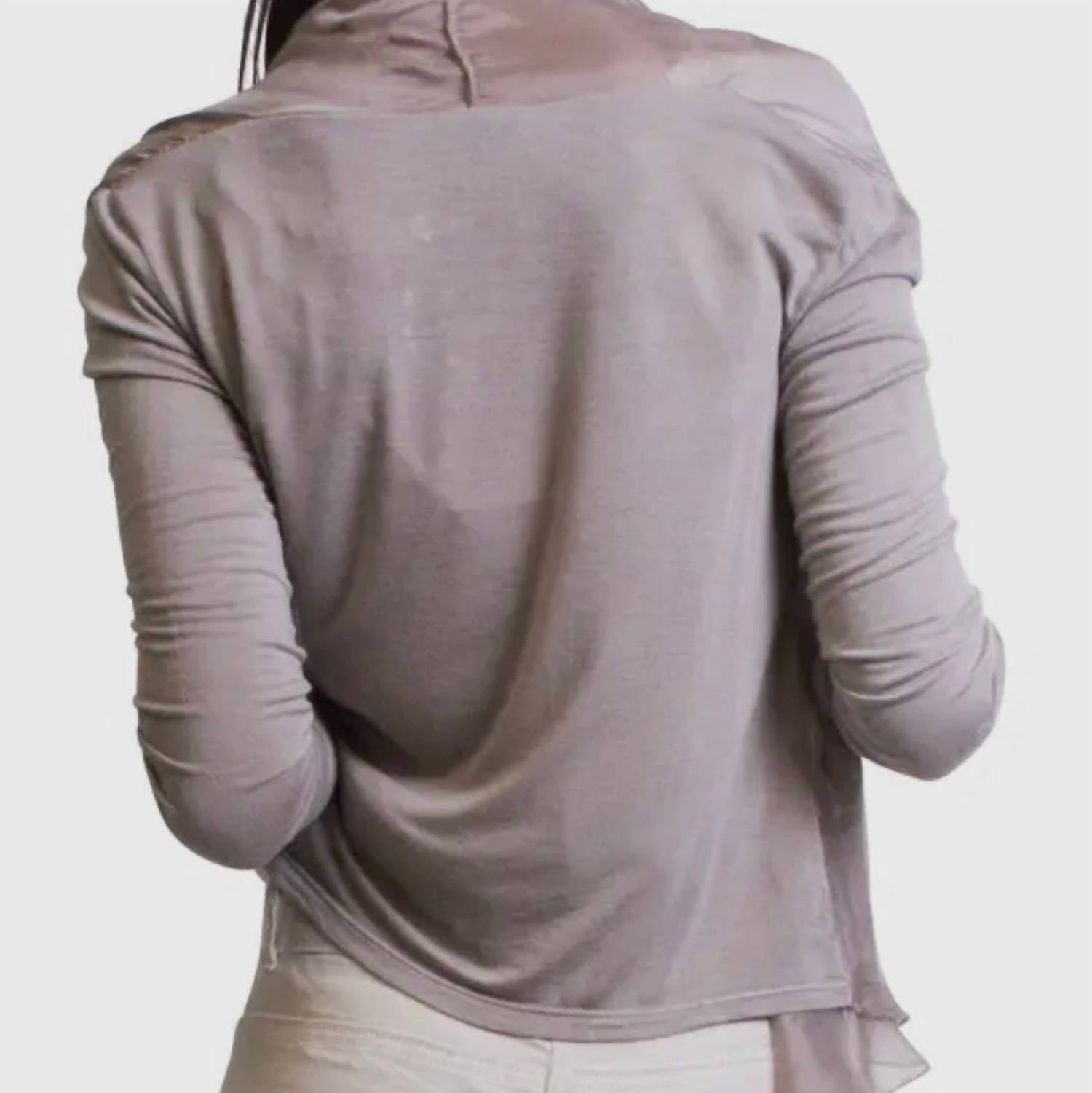 Made In Italy - Silk Front Tie Shrug