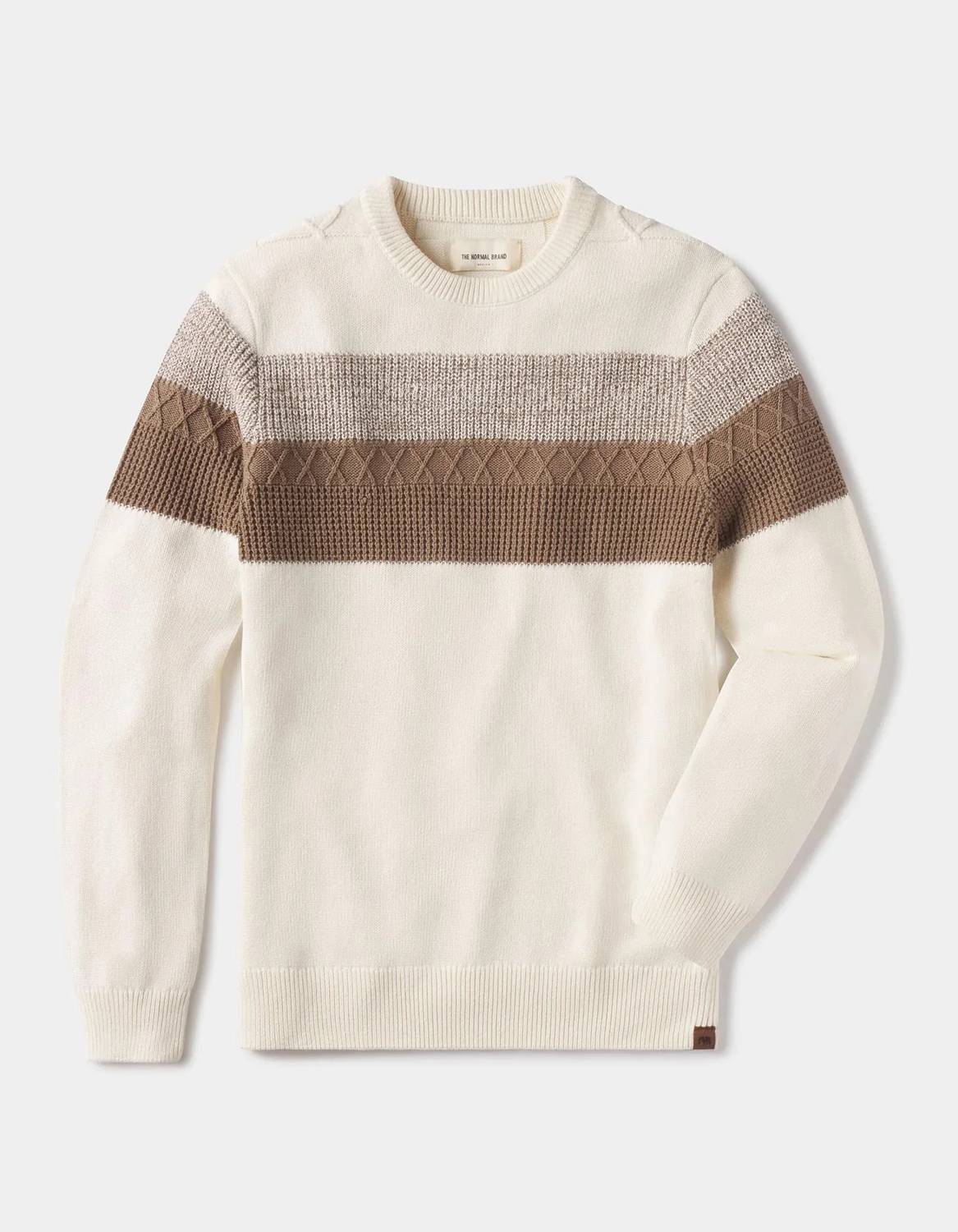 The Normal Brand - Women's Tom Stripe Crew Sweater