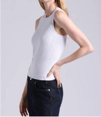 Minnie Rose - Viscose Ribbed Pointelle Tank
