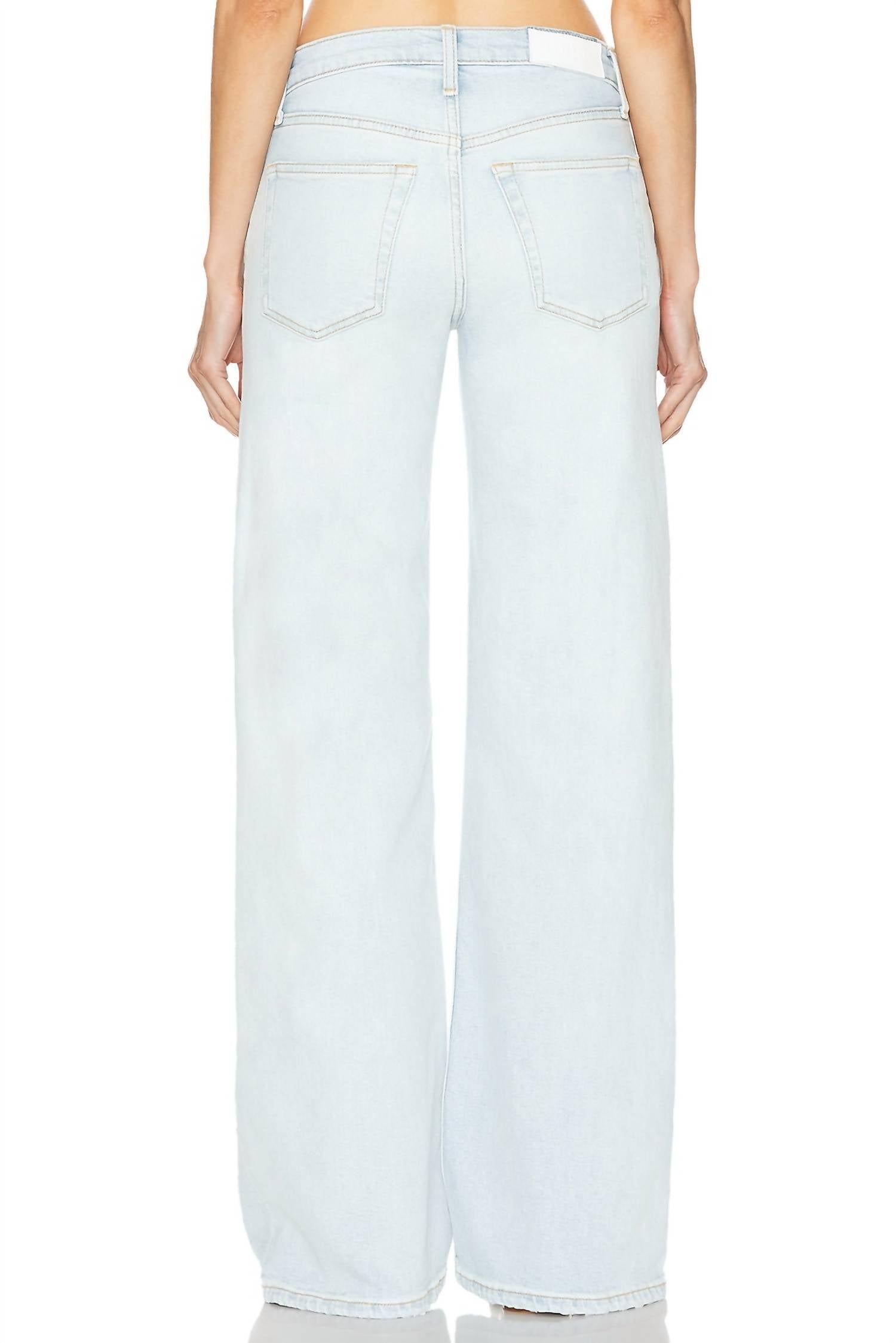 Re/Done - Mid Rise Wide Leg Jean