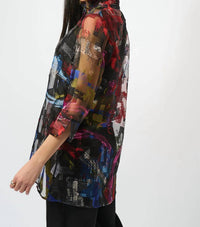 Joseph Ribkoff - Mock Collar 3/4 Sleeves Blouse