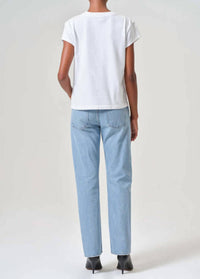 AGOLDE Women's Amber Low Rise Straight Jean in intact 1 - women's jeans - alternate view