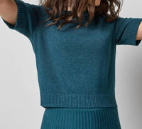Lilla P - Short Sleeve Sparkle Sweater