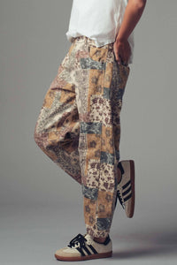 Urban Daizy - Wanderlust Patchwork Barrel Jeans