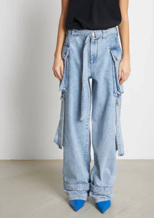 Stella Nova - Margot Denim Cargo Jeans