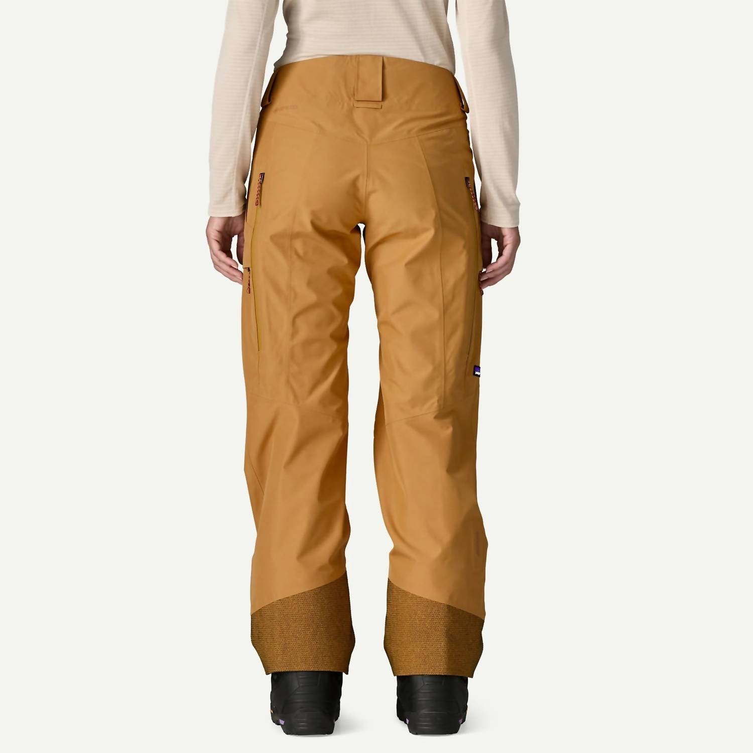 Patagonia Women's Storm Shift Pants in talon gold - women's pants - detail view