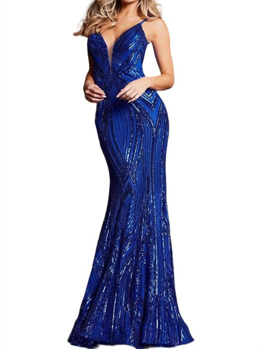 Jovani - Mermaid Sequin Prom Dress