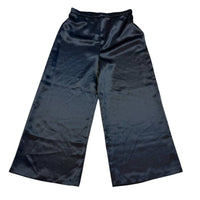 Alex Evenings Chic Satin Pant in black - women's pants - detail view
