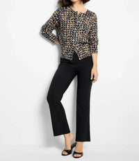 Nic + Zoe - Stitch Print Snap It Up Cardigan