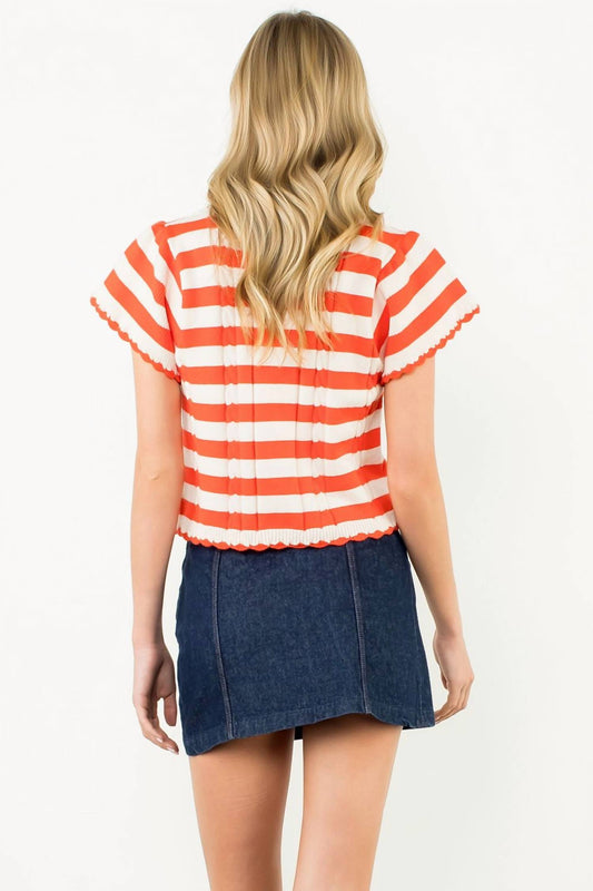 Thml - Short Sleeve Stripe Sweater