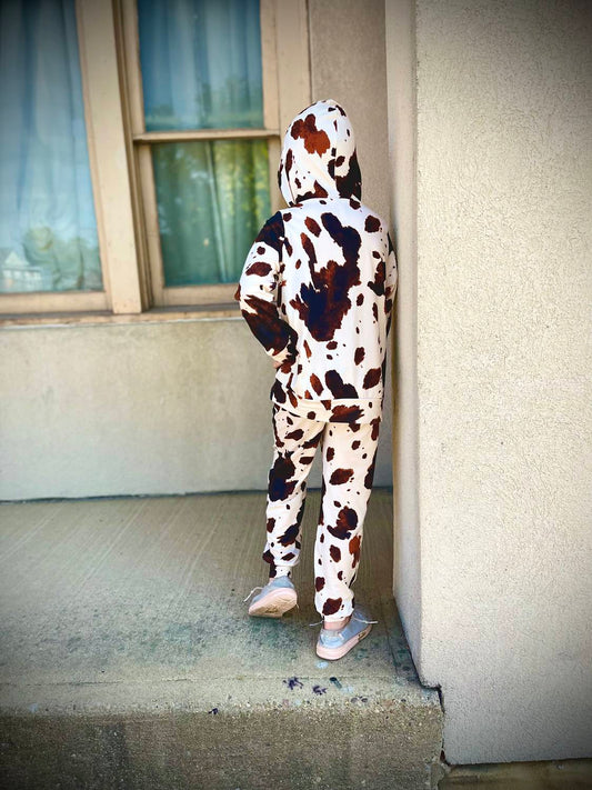 Good Girl - Cow Print Hoodie