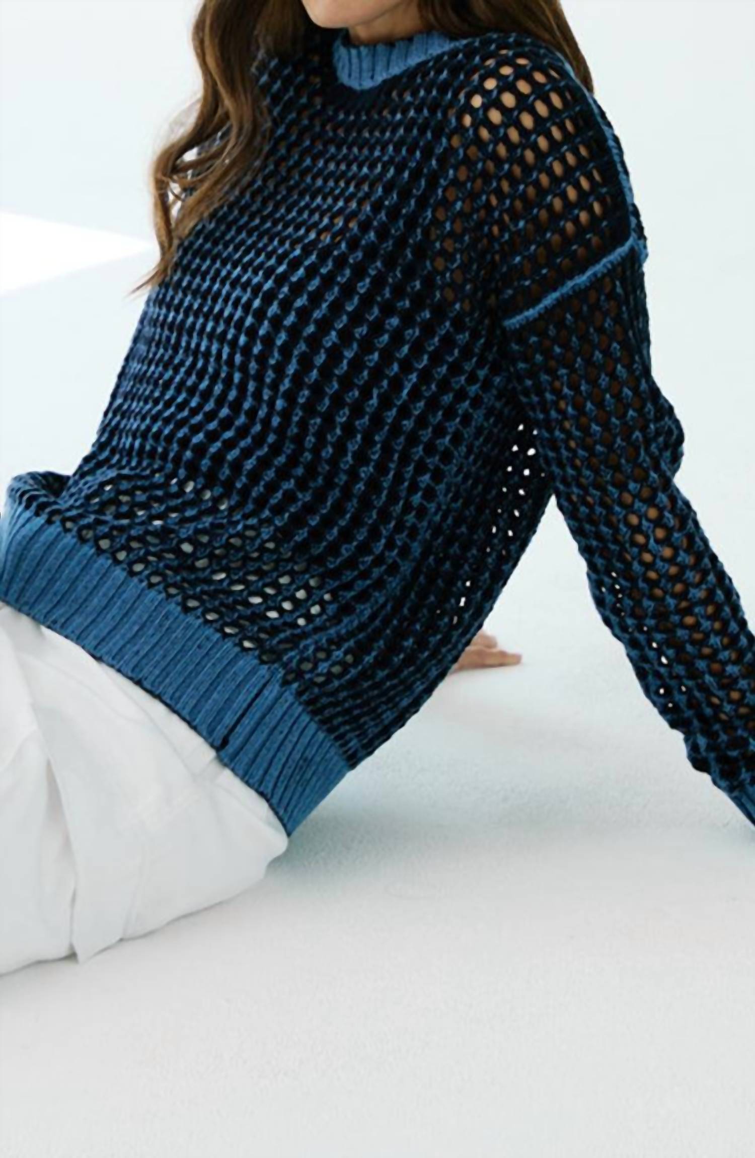 Autumn Cashmere - Inked Mesh Crew
