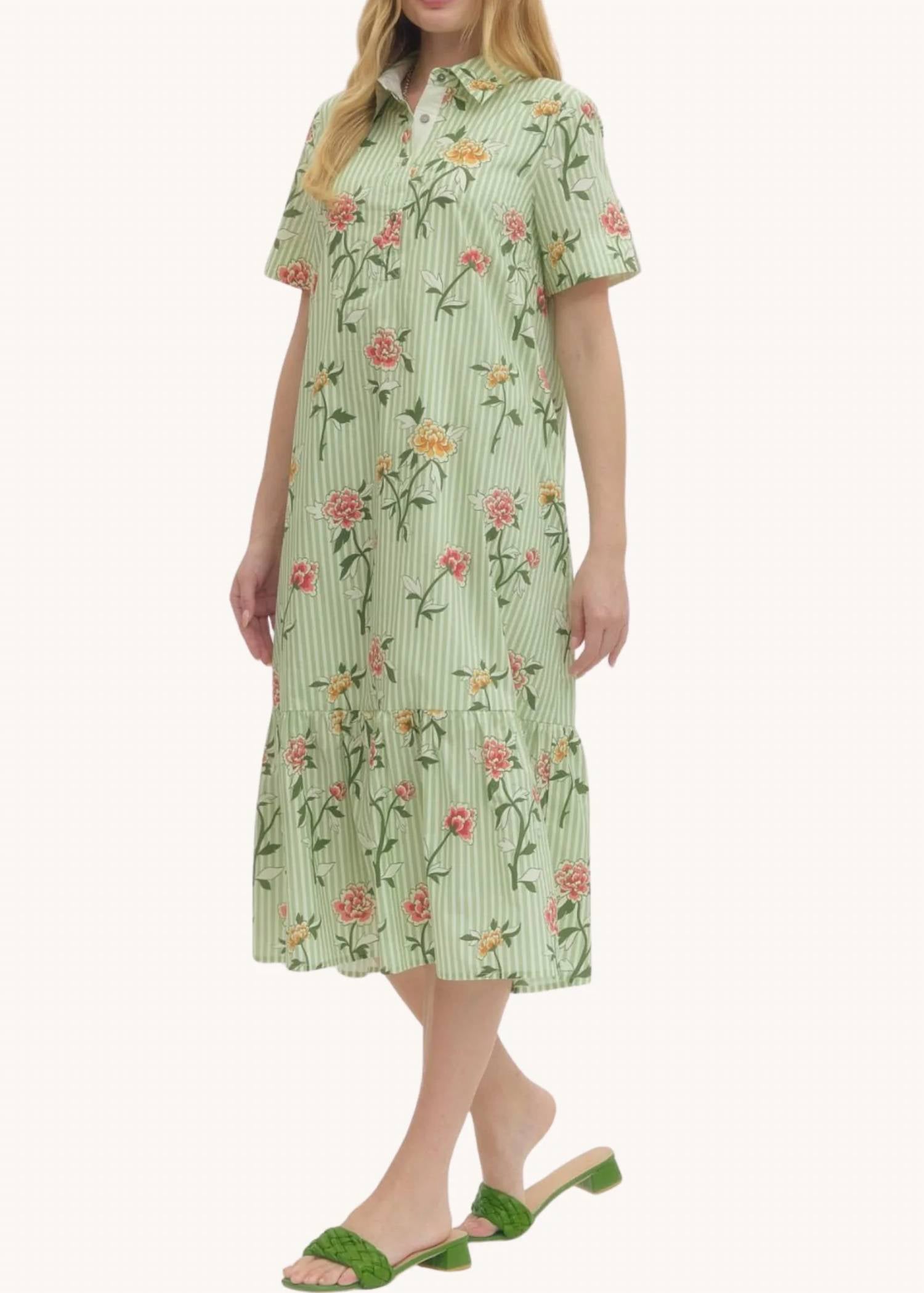 Entro - Elizabeth Cotton Midi Dress
