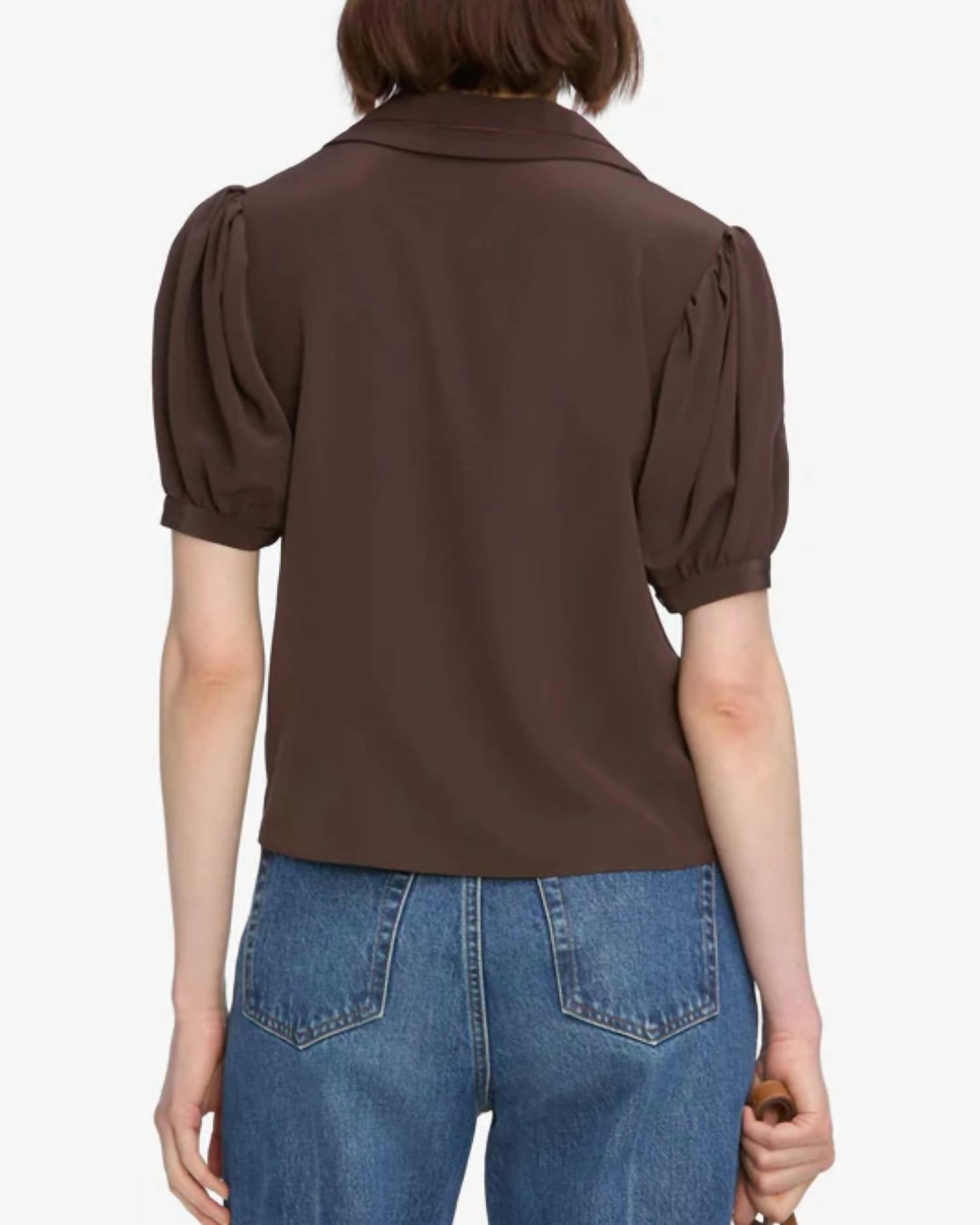 Frame - Sailor Short Sleeve Blouse