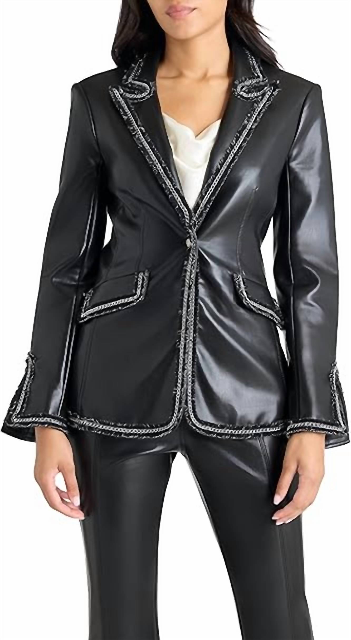 Cinq A Sept - Chain Vegan Cheyenne Blazer