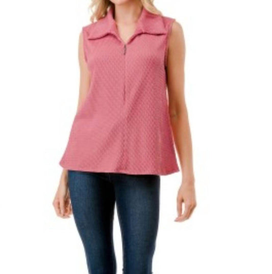 Ariella - Zip Sleeveless Top