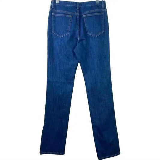 Something Navy - Women's Denim With Slit Pants