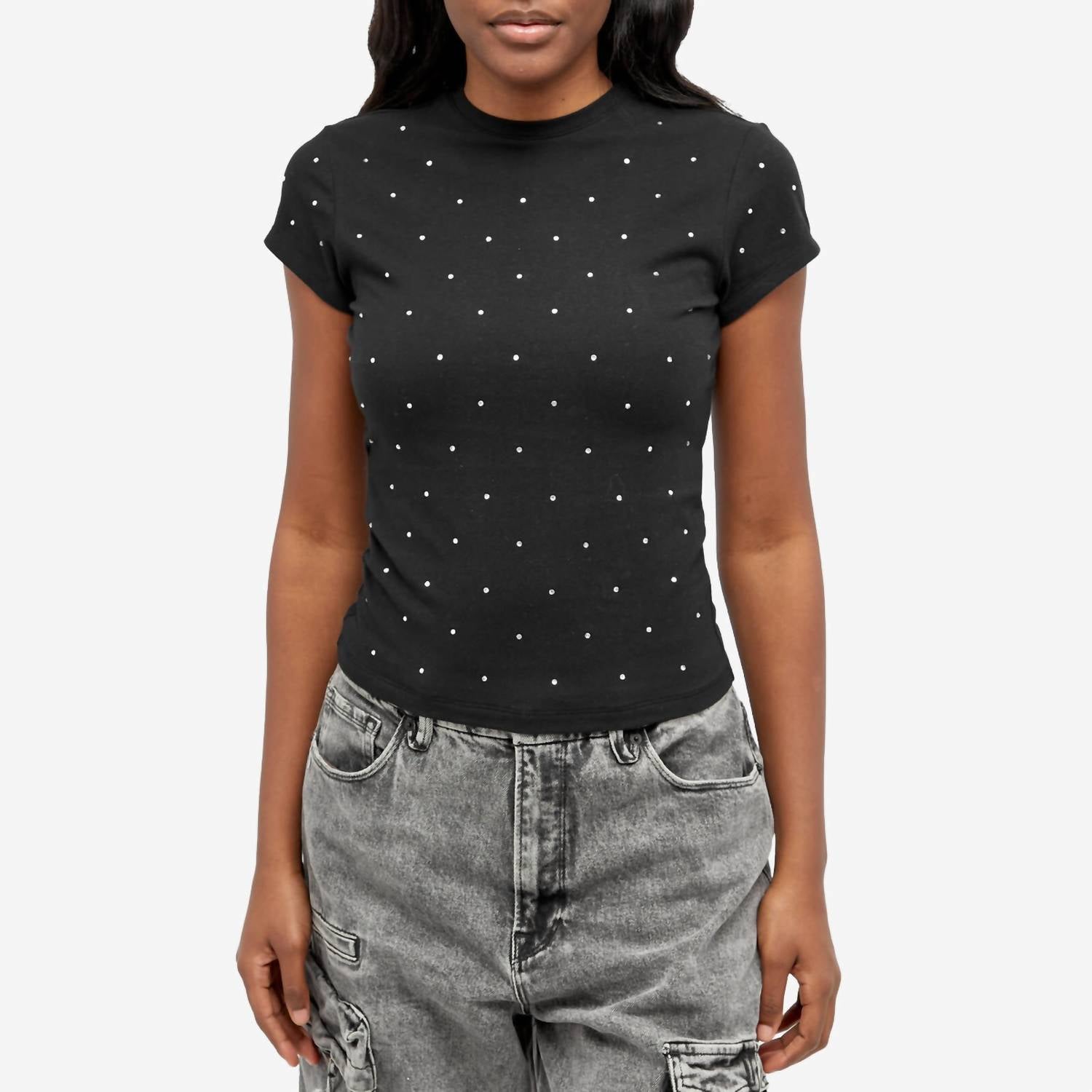 Good American - Crystal Baby Tee