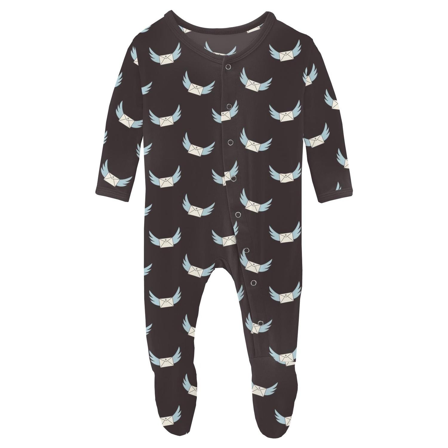Kickee - Kids' Print Footie with Snaps