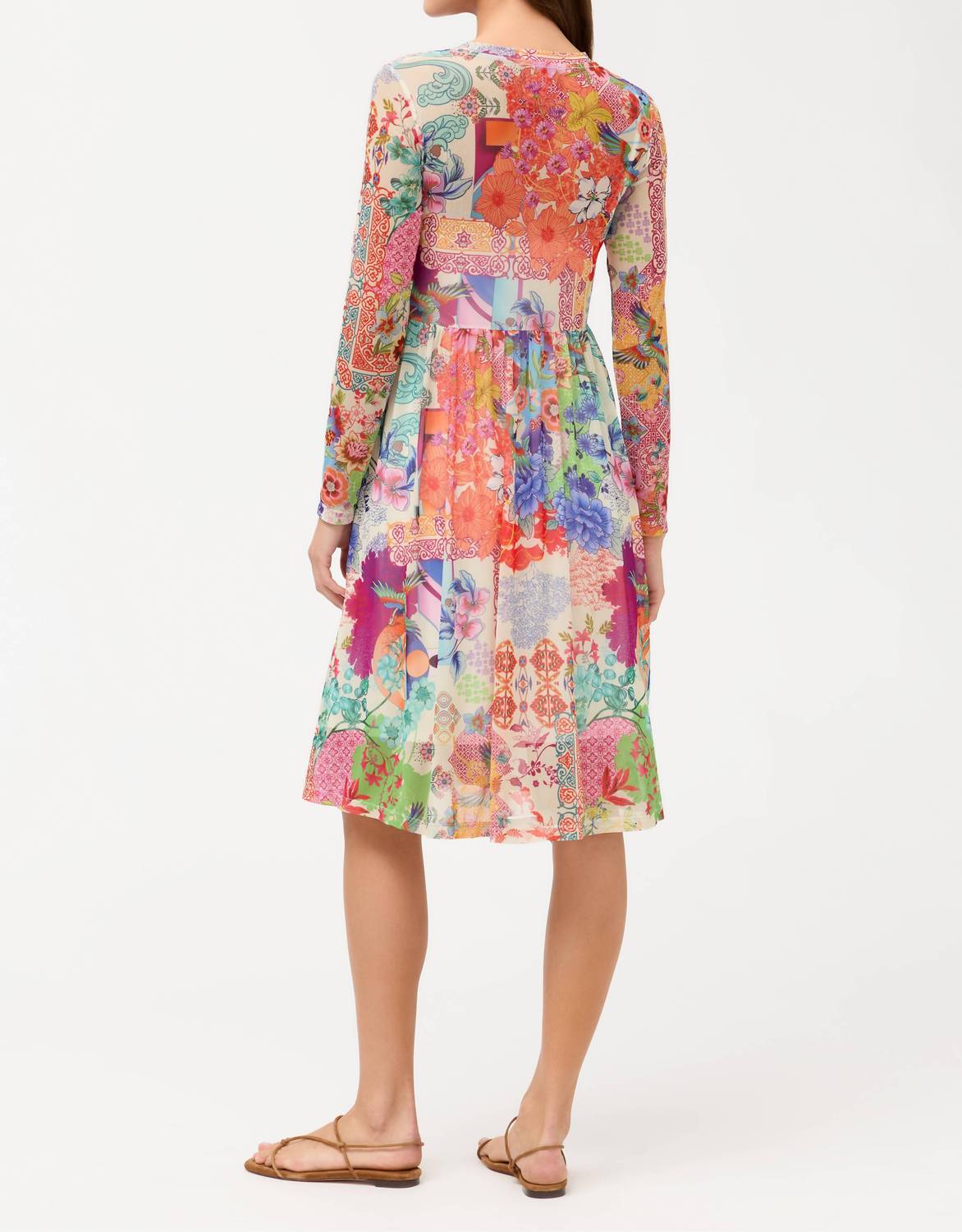 Johnny Was - Mesh Tier Slip Midi Dress
