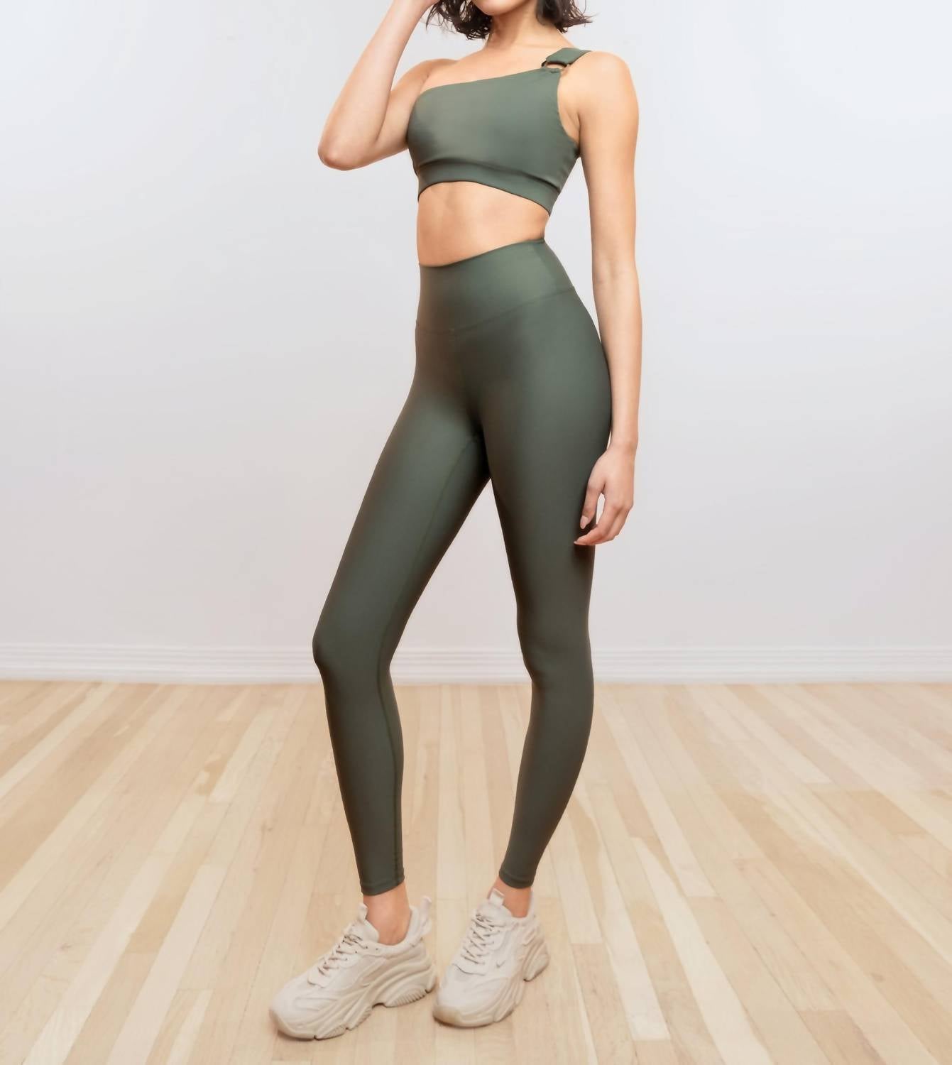 HEROINE SPORT Vital High-performance Compression Legging in sage - women's pants - alternate view
