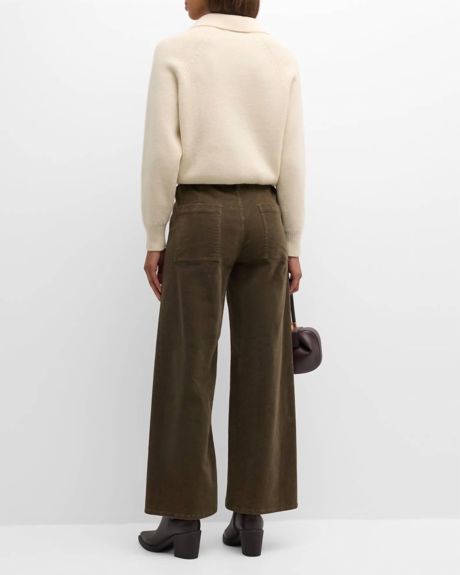 Nili Lotan - Megan Corduroy Mid-rise Wide Leg Pants
