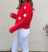 Buttermelon - Cheri Heart Cardigan Sweater