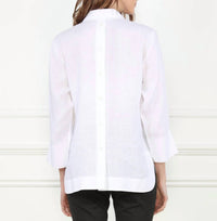 Hinson Wu - Aileen 3/4 Sleeve Luxe Linen Top