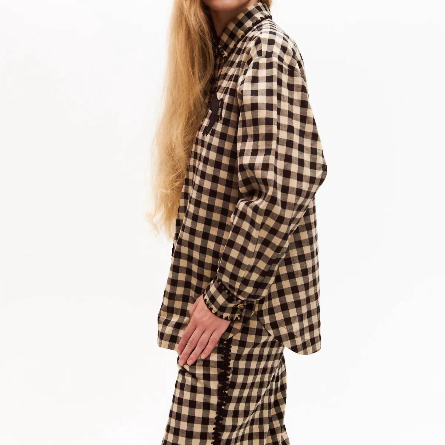 Carolina K - Boyfriend Long Sleeve Button Down Shirt